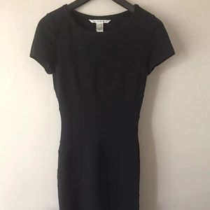 DVF Navy TRAPP stretch bodycon Dress